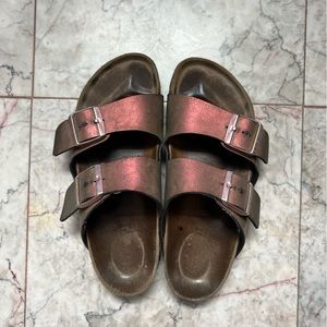 Metallic Birkenstocks EU 37